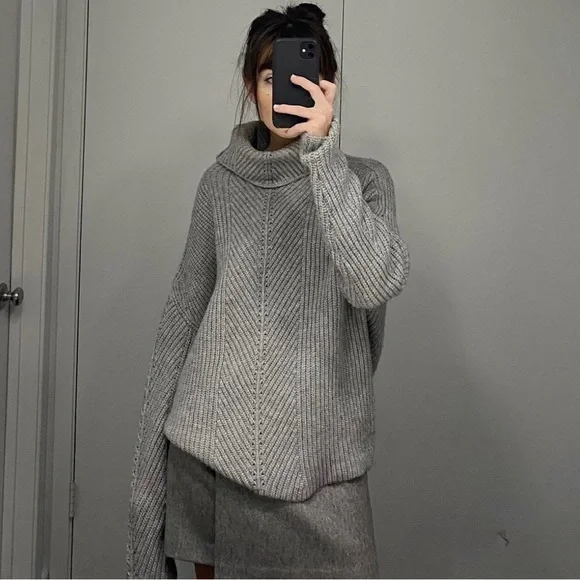 MAJE Matignon Gray Women's Sweater - Picture 1 of 7
